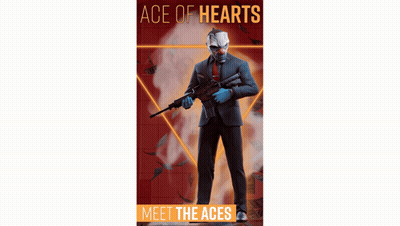 Ace Of Hearts Poster Man In Suit Holding Gun GIF