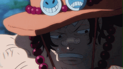 Ace One Piece Finger Snap Fire GIF