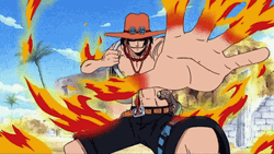 Ace One Piece Hiken Fire Demon Fruit GIF