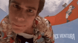 Ace Ventura Jim Carrey Face On Camera GIF