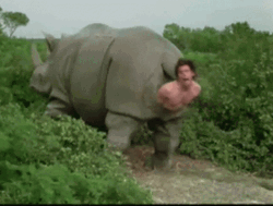 Ace Ventura Rhino Puke Reaction GIF