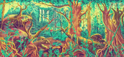 Acid Trip Forest Dream GIF