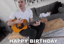 Acoustic Guitar Happy Birthday Song Home