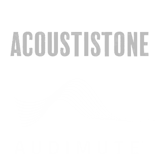 Acousticone And Audimute Logo With Wave Sticker