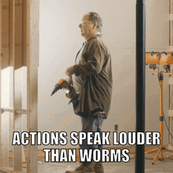Actions Speaks Louder Than Worms GIF