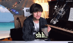 Actor Aidan Gallagher Shh GIF