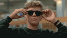 Actor Anthony Michael Hall Conceited Wearing Sunglasses
