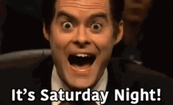 Actor Bill Hader It's Saturday Night Reaction GIF