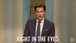 Actor Bill Hader Right In The Eye  GIF