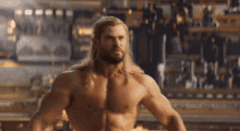Actor Chris Hemsworth As Thor From Marvel Movie GIF