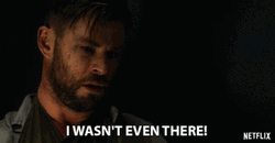 Actor Chris Hemsworth I Wasn't Even There GIF