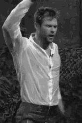 Actor Chris Hemsworth Pouring Himself And Dancing GIF