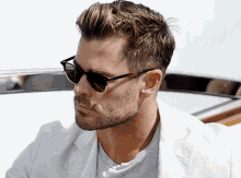 Actor Chris Hemsworth Wearing Sunglasses GIF