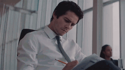Actor Dylan O 'Brien Taking Notes GIF