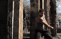 Actor Henry Cavill Wield Sword Training GIF