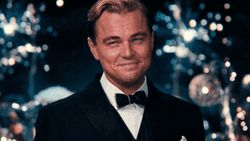 Actor Leonardo DiCaprio Toast Meme Happy Retirement  GIF