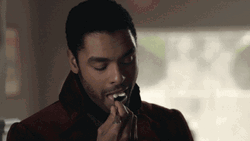Actor Regé-Jean Page Sensual Licking Spoon GIF