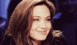 Actress Angelina Jolie Happy Big Smile  GIF