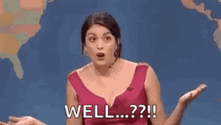 Actress Cecily Strong Confused Saying Well GIF