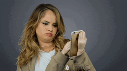 Actress Debby Ryan Calculating GIF