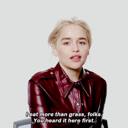 Actress Emilia Clarke Reveals Funny Secret GIF