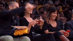 Actress Gal Gadot At NBA GIF