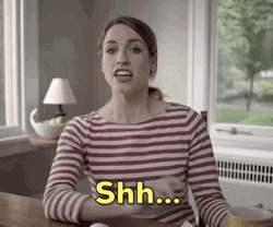 Actress Katie Michels Shh  GIF