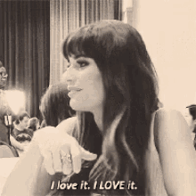Actress Lea Michele I Love It Reaction  GIF