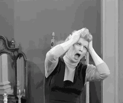 Actress Lucille Ball Having Headache Facial Expression GIF
