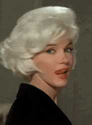 Actress Marilyn Monroe Lick GIF
