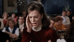 Actress Natalie Wood Speaking While Having Headache GIF