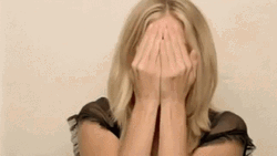 Actress Sienna Miller Playing Peek A Boo GIF