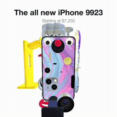 Ad for All New iPhone 9923 Starting at $1,850