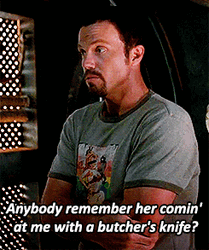 Adam Baldwin Saying Butchers Knife GIF
