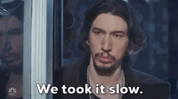 Adam Driver SNL Guesting Reaction GIF