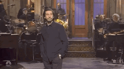 Adam Driver SNL Walking On Stage GIF