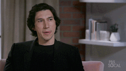 Adam Driver Thinking Seriously