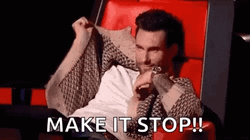 Adam Levine Make It Stop GIF