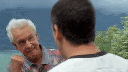 Adam Sandler Punching Shooter McGavin GIF