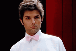 Adam Scott Raising Eyebrows GIF