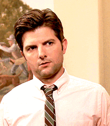 Adam Scott Staring GIF