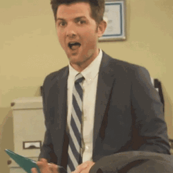 Adam Scott Winking GIF