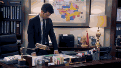 Adam Scott With Confetti GIF