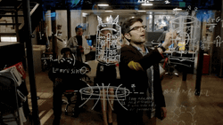 Adam Scott Writing GIF