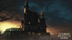 Addams Family House Exploding GIF