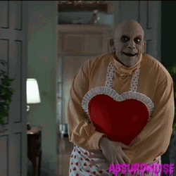 Addams Family Uncle Fester Funny Weird Heart GIF