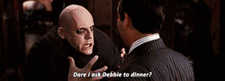 Addams Family Uncle Fester Jackie Coogan Dinner GIF