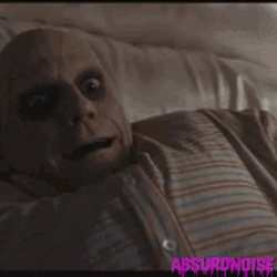Addams Family Uncle Fester Scared Shocked GIF