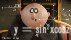 Addams Family Uncle Fester Shocked Confused Calculating GIF