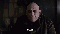 Addams Family Uncle Fester What Scared Eyes GIF